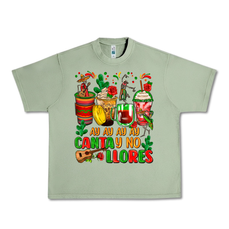 Ay Ay Ay Ay Canta Y No Llores Coffee Cups Urban Heavy Tee by Zillion Design Studio | Teevron