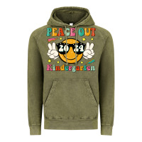 Peace Out 2024 Kindergarten Vintage Hoodie | Teevron