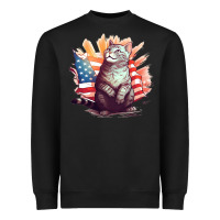 Black cat8 Heavyweight Sweatshirt - Unal Design