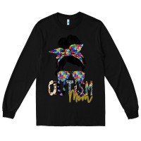 Black autism mom Long Sleeve Tee - SublimationCraftShop