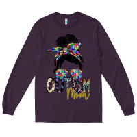 Plum autism mom Long Sleeve Tee - SublimationCraftShop
