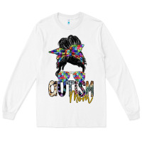 White autism mom Long Sleeve Tee - SublimationCraftShop