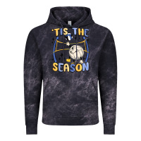 Cloud Black tis the season volleyball Vintage Hoodie - MaliasSmallBusiness