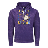 Cloud Purple tis the season volleyball Vintage Hoodie - MaliasSmallBusiness