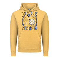 Vintage Mustard tis the season volleyball Vintage Hoodie - MaliasSmallBusiness