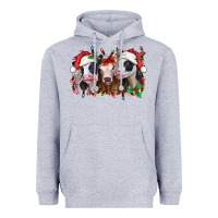 Heather Grey funny christmas heifers Heavyweight Hoodie - Jasminsmagicworld