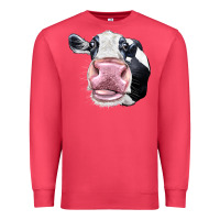 Cardinal Cute Holstein Face Premium Sweatshirt - LillyAllenDesigns
