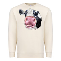 Sandshell Cute Holstein Face Premium Sweatshirt - LillyAllenDesigns