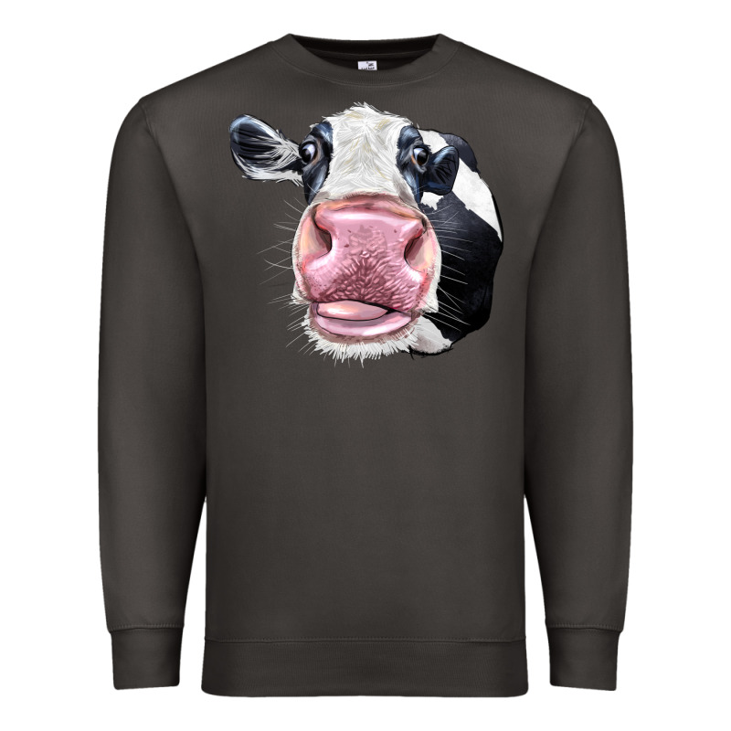 Cute Holstein Face Premium Sweatshirt by LillyAllenDesigns | Teevron