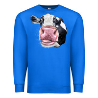 True Royal Cute Holstein Face Premium Sweatshirt - LillyAllenDesigns