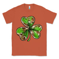 Copper Cowhide leopard shamrock 4th of july Classic Tee - Neo Western