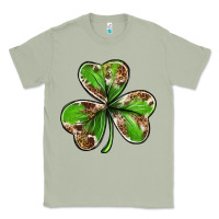 Matcha Cowhide leopard shamrock 4th of july Classic Tee - Neo Western