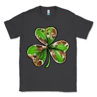 Smoke Cowhide leopard shamrock 4th of july Classic Tee - Neo Western