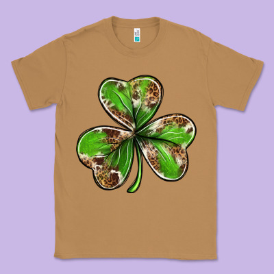 Cowhide Leopard Shamrock 4th Of July Classic Tee Designed By Neo Western
