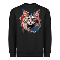 Black cat9 Heavyweight Sweatshirt - Unal Design