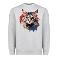 Heather Grey cat9 Heavyweight Sweatshirt - Unal Design