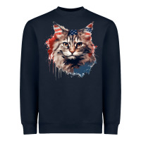 Navy cat9 Heavyweight Sweatshirt - Unal Design