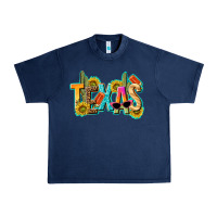 Navy texas summer Urban Heavy Tee - texasbilliewilder