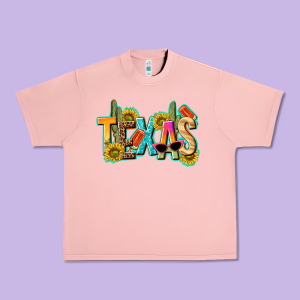 Texas Summer Urban Heavy Tee Designed By Texasbilliewilder