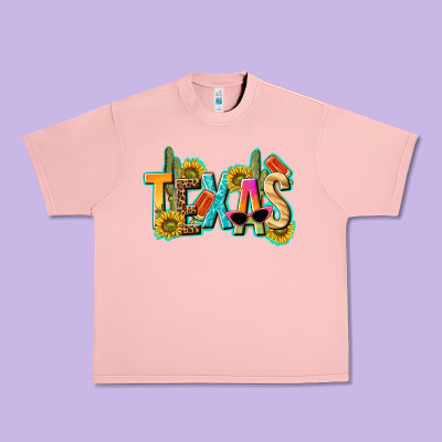 Texas Summer Urban Heavy Tee Designed By Texasbilliewilder