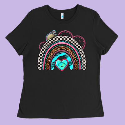 Race Rainbow Ladies Tee Designed By Adodesignshop