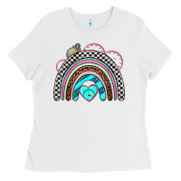 White race rainbow Ladies Tee - AdoDesignShop
