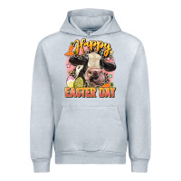 Heather Grey Happy Easter Day Urban Hoodie - LillyAllenDesigns