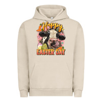 Pigment French Oak Happy Easter Day Urban Hoodie - LillyAllenDesigns