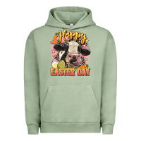 Pigment Oil Green Happy Easter Day Urban Hoodie - LillyAllenDesigns