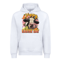 White Happy Easter Day Urban Hoodie - LillyAllenDesigns