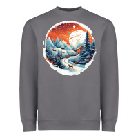 Storm deer snow house design Heavyweight Sweatshirt - Unal Design