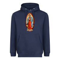 Navy our new lady of guadalupe Heavyweight Hoodie - BarkalooDesign