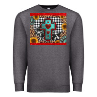Charcoal Heather Christmas cross Premium Sweatshirt - Jasminsmagicworld