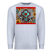 Heather Grey Christmas cross Premium Sweatshirt - Jasminsmagicworld