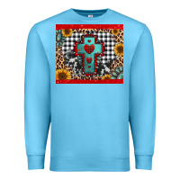Ocean Blue Christmas cross Premium Sweatshirt - Jasminsmagicworld