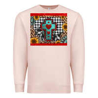 Pale Pink Christmas cross Premium Sweatshirt - Jasminsmagicworld
