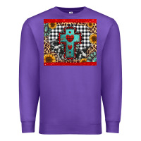 Purple Christmas cross Premium Sweatshirt - Jasminsmagicworld