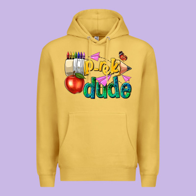Pre K School Pencil Dude Premium Hoodie Designed By Nancycooperartshop