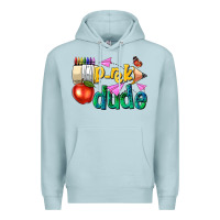Blue Mist pre k school pencil dude Premium Hoodie - NancyCooperArtShop