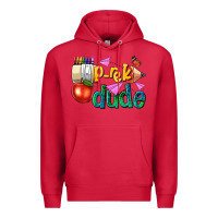 Cardinal pre k school pencil dude Premium Hoodie - NancyCooperArtShop