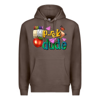 Coffee pre k school pencil dude Premium Hoodie - NancyCooperArtShop