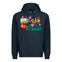 Navy pre k school pencil dude Premium Hoodie - NancyCooperArtShop