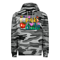 Slate Camo pre k school pencil dude Premium Hoodie - NancyCooperArtShop