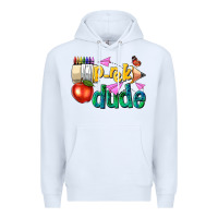 White pre k school pencil dude Premium Hoodie - NancyCooperArtShop