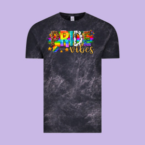 Pride Vibes Vintage Tee Designed By Texasbilliewilder