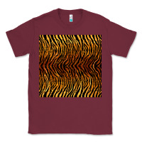 Burgundy tiger seamless pattern Classic Tee - BundleAndBundleShop