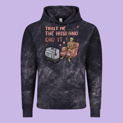 Vintage Hoodie trust me the husband did it