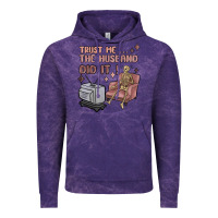 Cloud Purple trust me the husband did it Vintage Hoodie - MaliasSmallBusiness