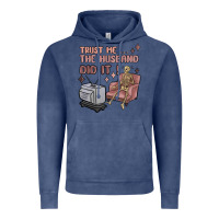 Vintage Denim trust me the husband did it Vintage Hoodie - MaliasSmallBusiness