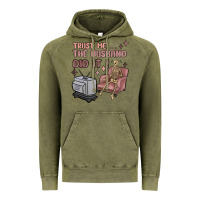 Vintage Olive trust me the husband did it Vintage Hoodie - MaliasSmallBusiness